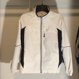 White sports jacket with mesh